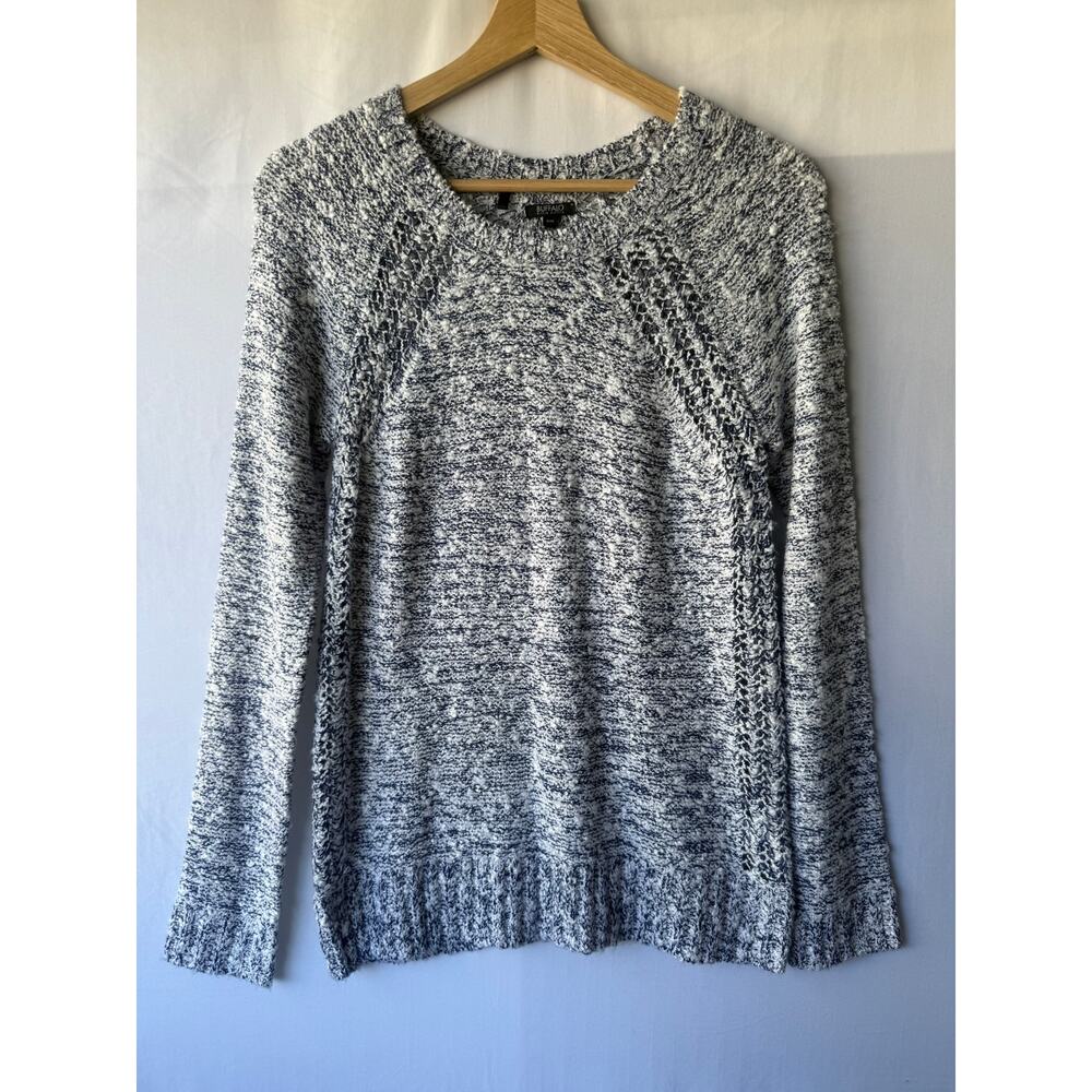 Buffalo David Bitton Navy Detailed Knit Sweater- Size M